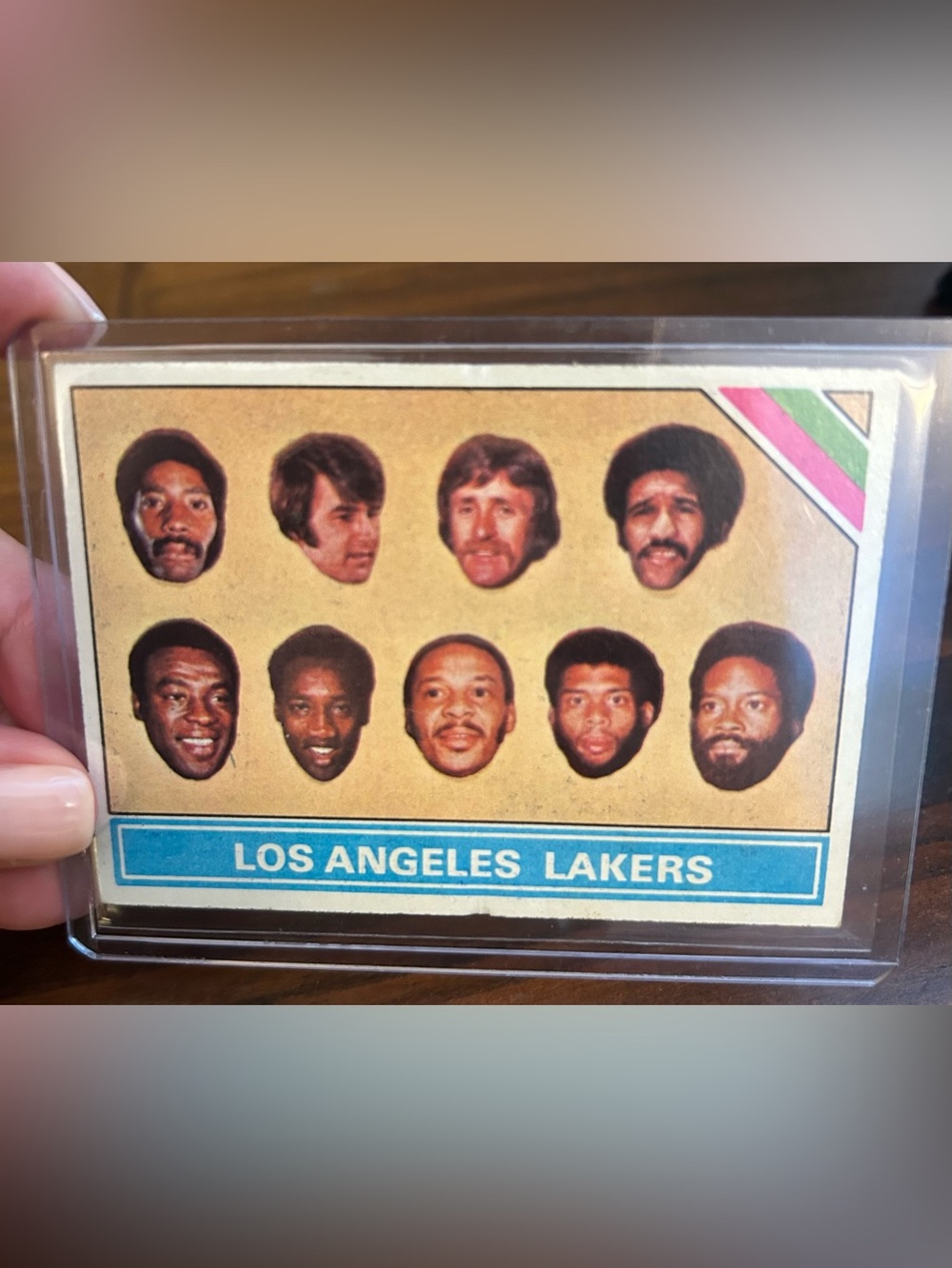 Los Angeles Lakers 1975 Topps Team Checklist Vintage Basketball Card #212